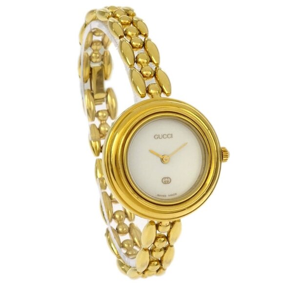 Gucci 11/12 Change Bezel Chameleon Quartz Watch SS 186189 - Picture 1 of 7